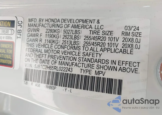 5J8TC2H65RL022243: 42733360