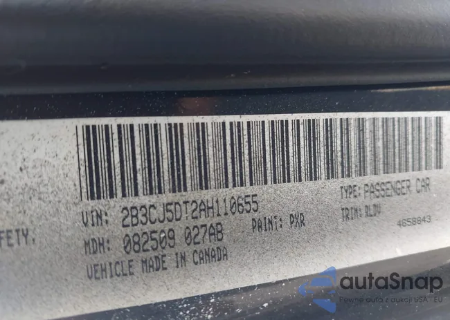 2B3CJ5DT2AH110655: 42733388