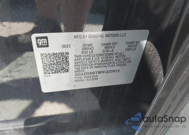 1G1ZD5ST9PF223931: 42733602