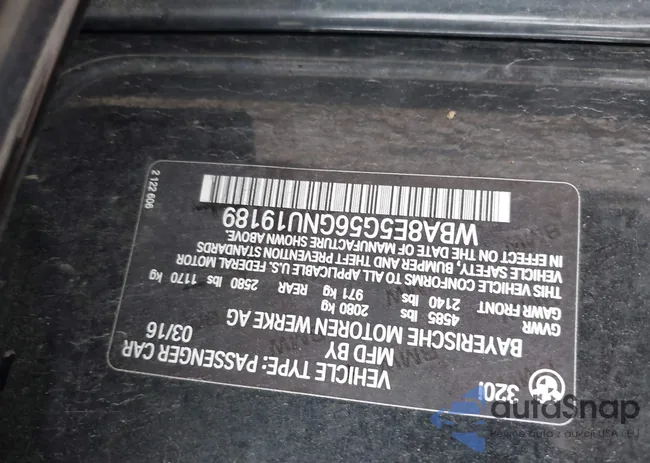 WBA8E5G56GNU19189: 42733693