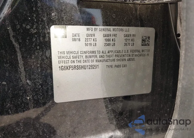 1G6KF5RS6HU128291: 42732946