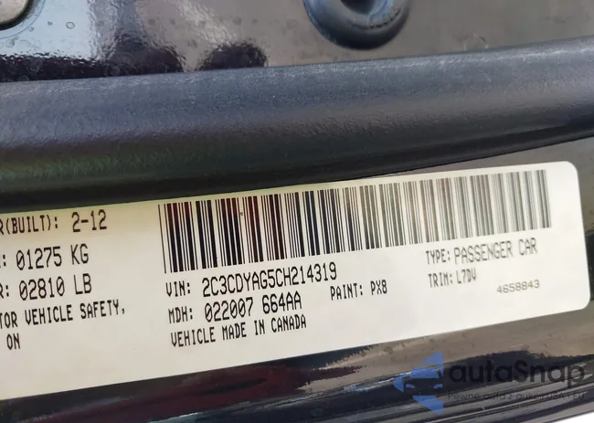 2C3CDYAG5CH214319: 42734166