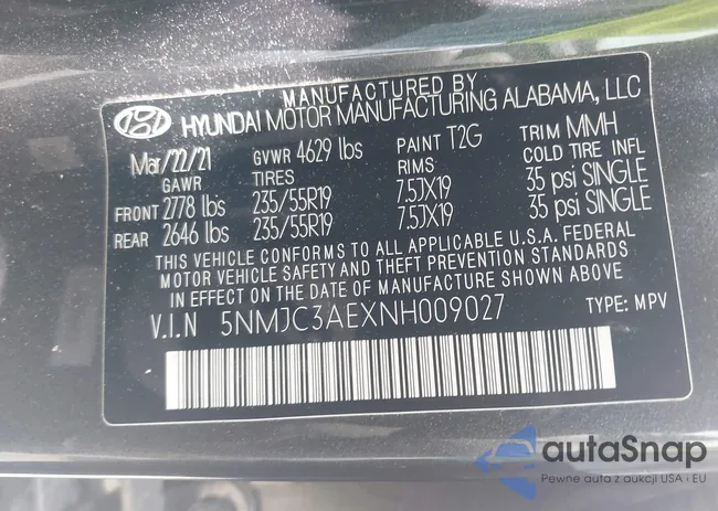 5NMJC3AEXNH009027: 42734598