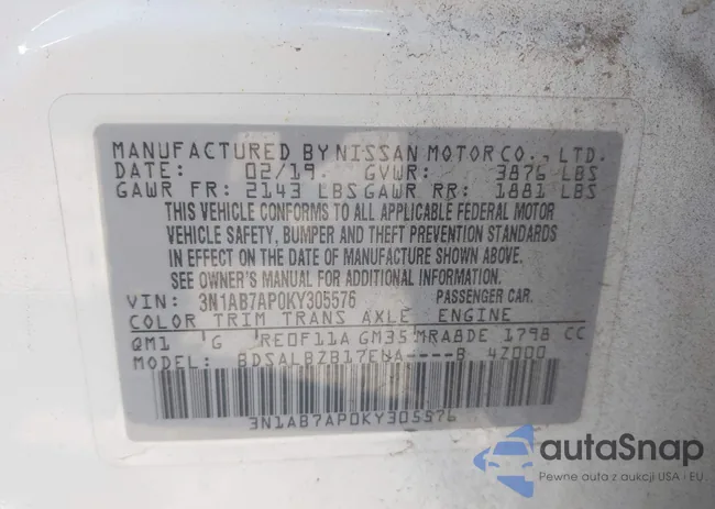 3N1AB7AP0KY305576: 42733782