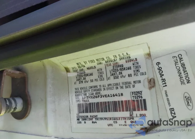 1FTHX26F3VEA16418: 42733859