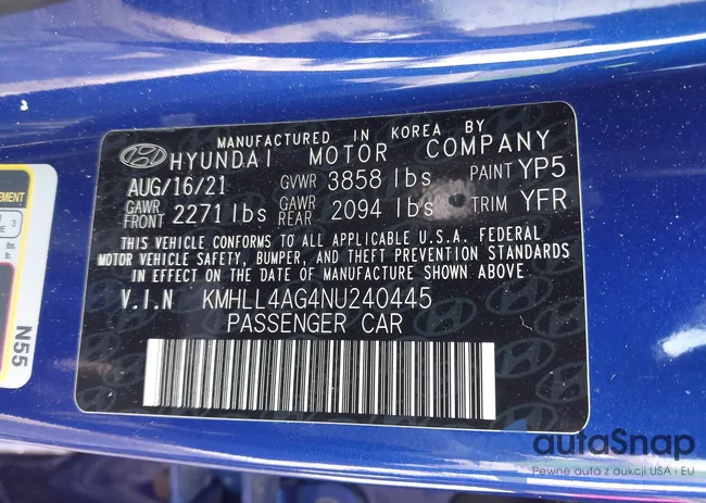 KMHLL4AG4NU240445: 42734119