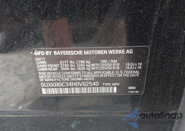 5UXKR0C34H0V82540: 42735349