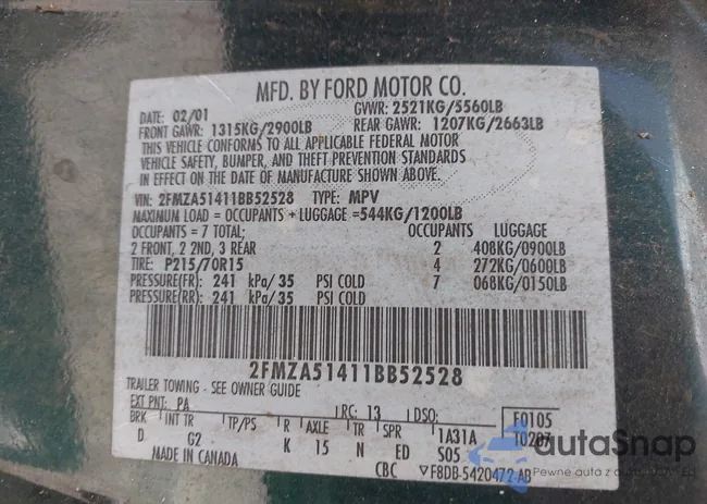 2FMZA51411BB52528: 42735379