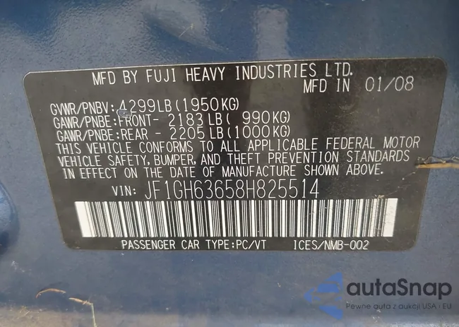 JF1GH63658H825514: 42735385