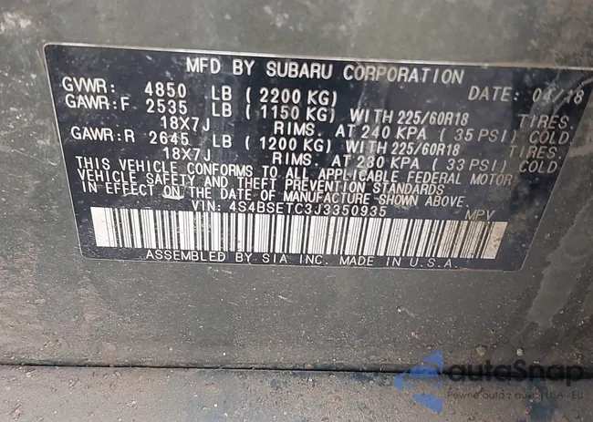 4S4BSETC3J3350935: 42735413