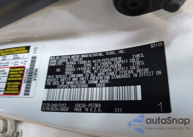 5TFDY5F18AX103666: 42734836