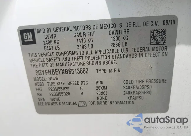 3GYFNBEYXBS513882: 42734977