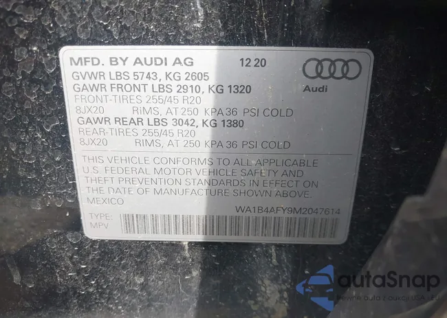 WA1B4AFY9M2047614: 42736144