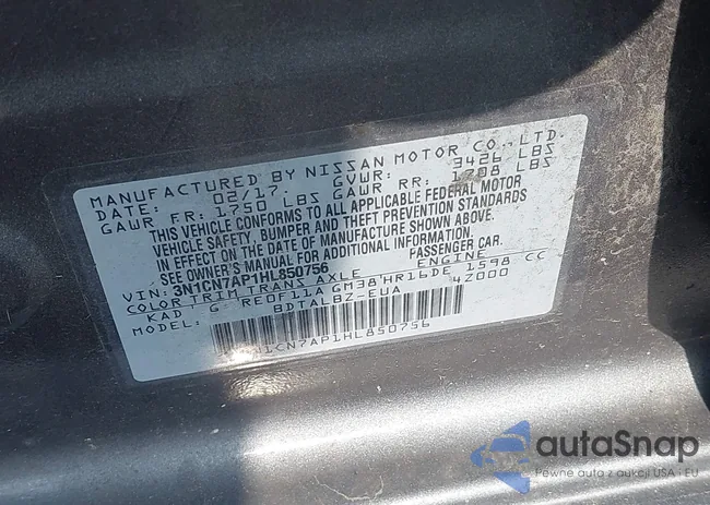 3N1CN7AP1HL850756: 42736214