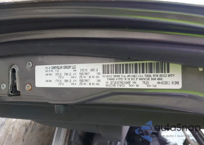 3D7JB1EK7AG143495: 42736427