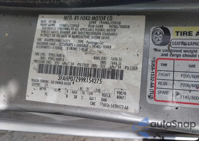 3FAHP07Z99R154275: 42736614