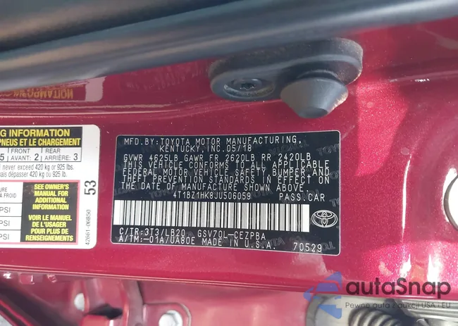 4T1BZ1HK8JU506059: 42736659