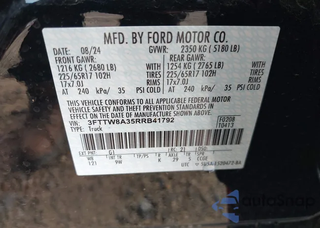 3FTTW8A35RRB41792: 42736731