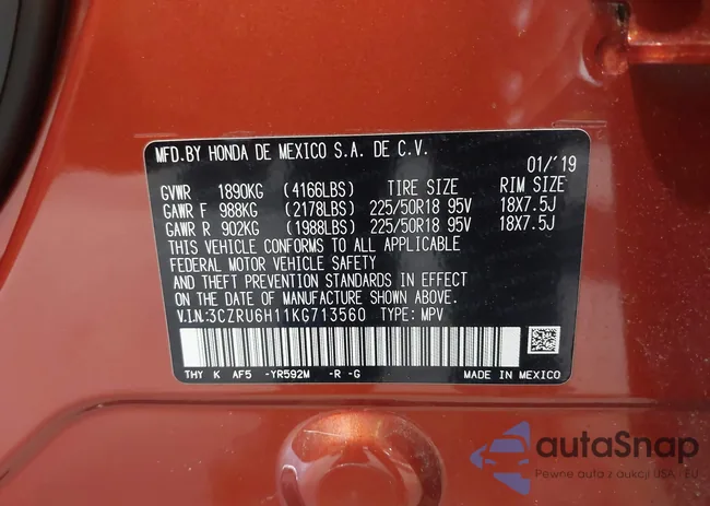 3CZRU6H11KG713560: 42736739