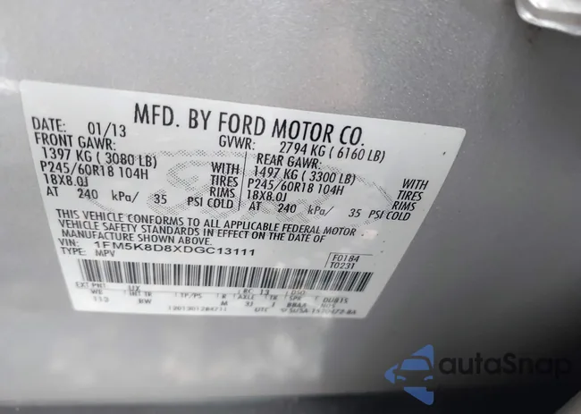 1FM5K8D8XDGC13111: 42736053