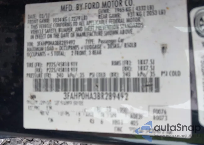 3FAHP0HA3BR289492: 42736890