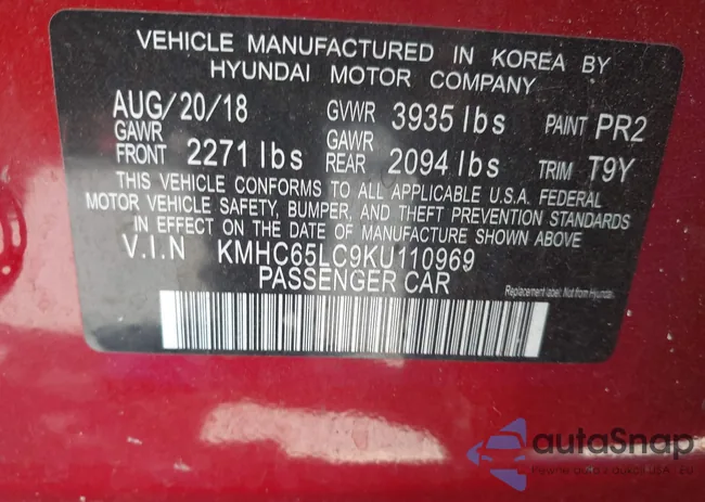 KMHC65LC9KU110969: 42737101