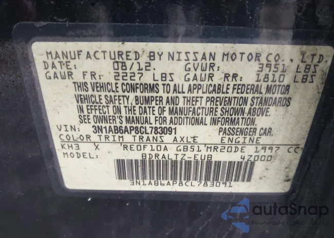 3N1AB6AP8CL783091: 42738171