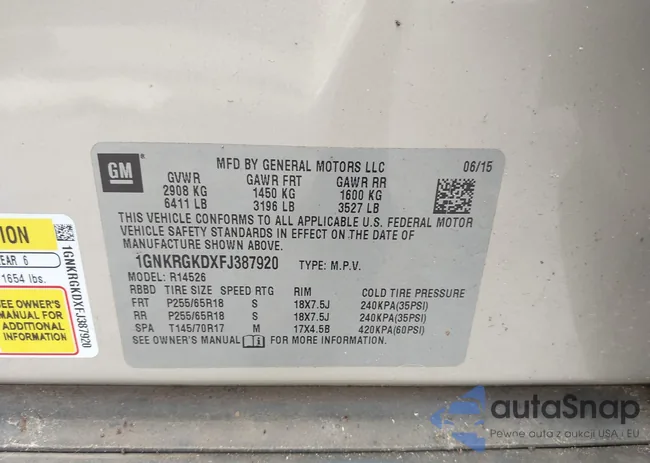 1GNKRGKDXFJ387920: 42738384