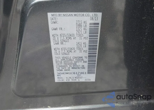 5N1AR2MM1EC617461: 42738410