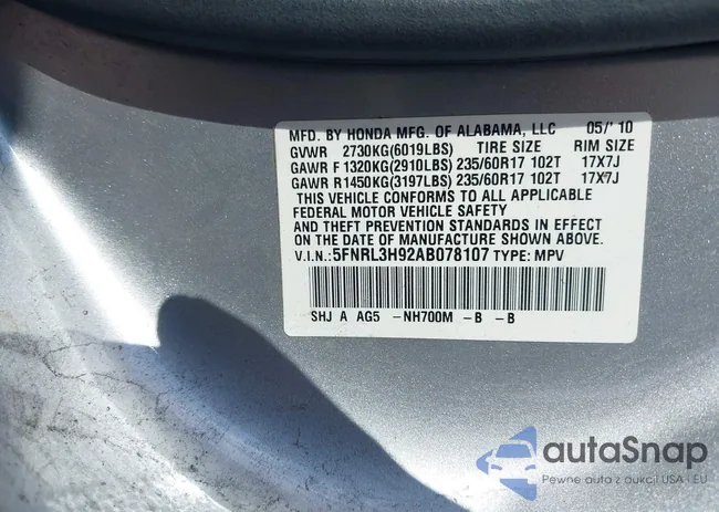 5FNRL3H92AB078107: 42738457