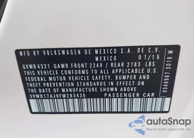 3VWD17AJ9FM283435: 42738541