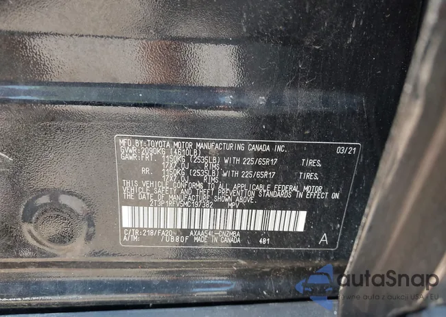 2T3P1RFV5MC197382: 42738629