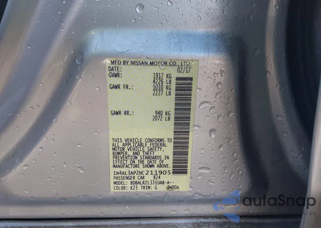 1N4AL3AP2HC211905: 42738650