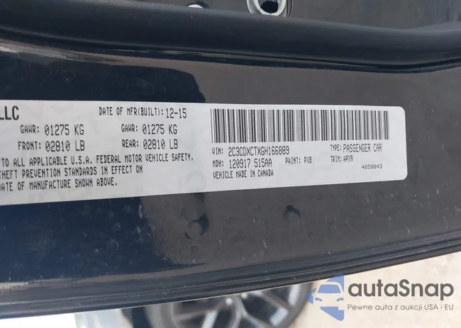 2C3CDXCTXGH166889: 42737827