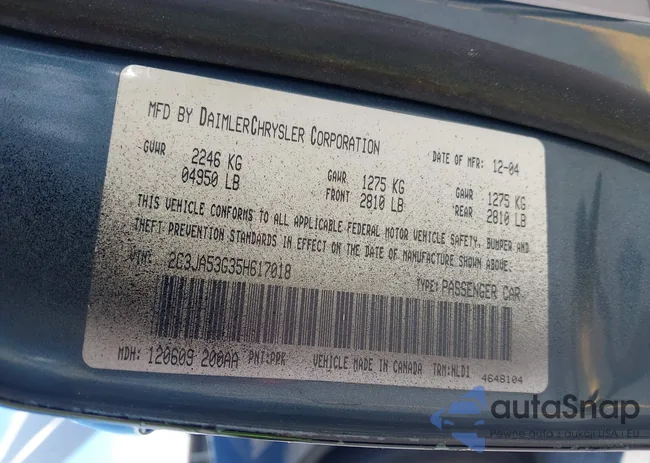 2C3JA53G35H617018: 42738053