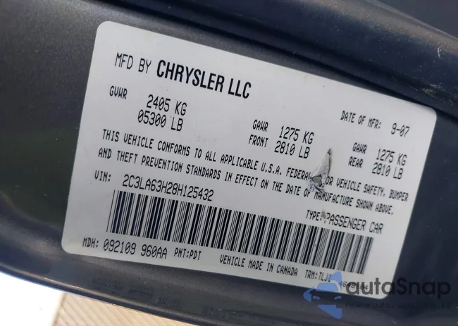 2C3LA63H28H125432: 42739293