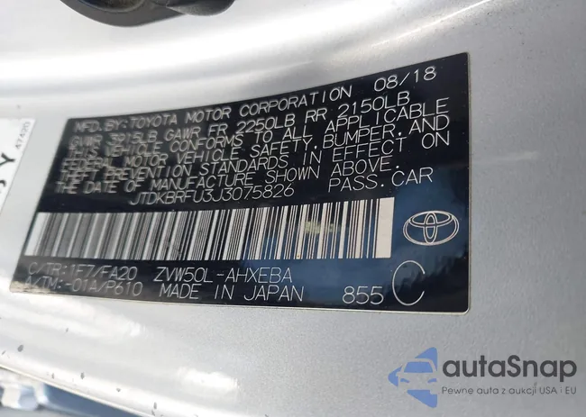 JTDKBRFU3J3075826: 42738751