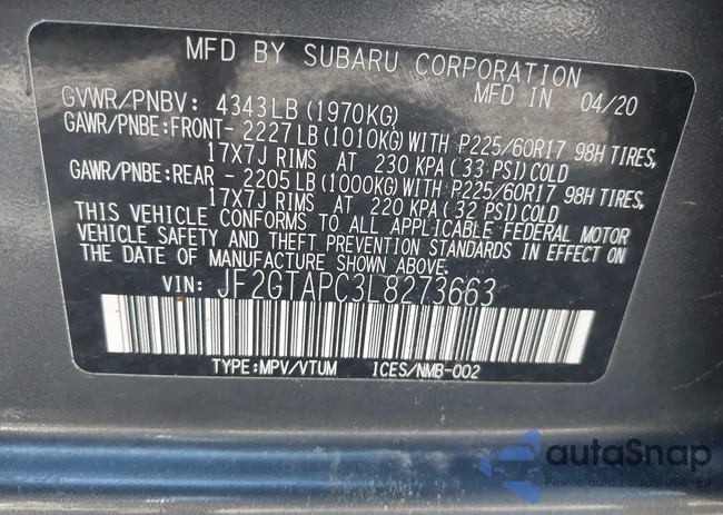 JF2GTAPC3L8273663: 42738922