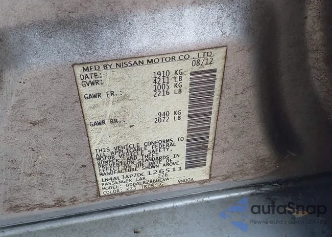 1N4AL3AP2DC126511: 42738935