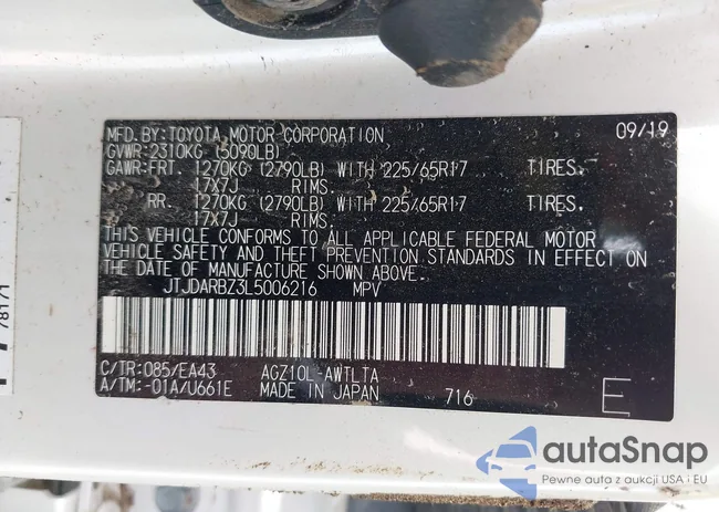 JTJDARBZ3L5006216: 42739011