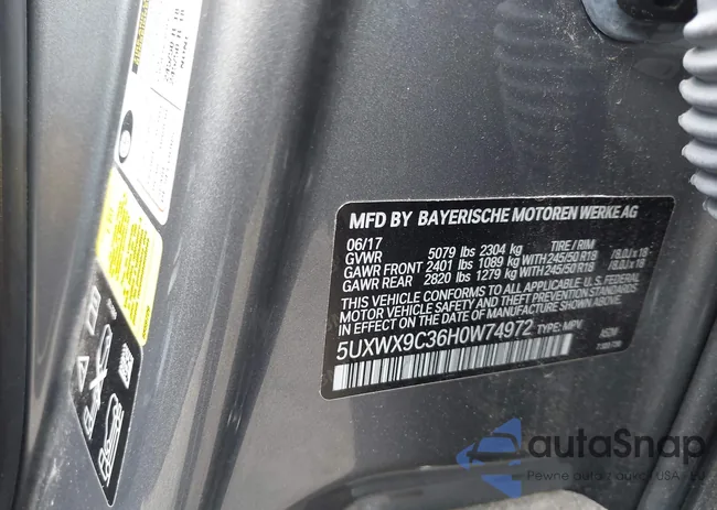 5UXWX9C36H0W74972: 42739061