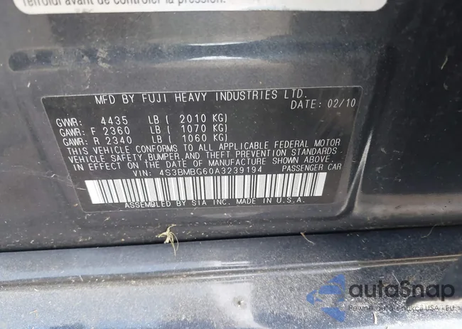 4S3BMBG60A3239194: 42740247