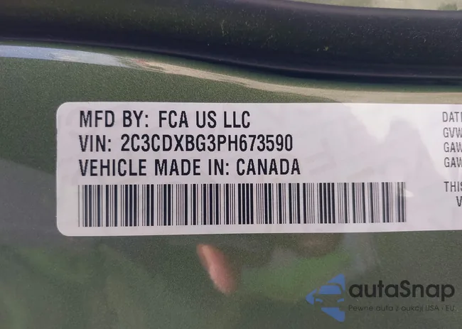 2C3CDXBG3PH673590: 42740255