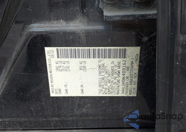 1N4AL2AP0BN409162: 42740307