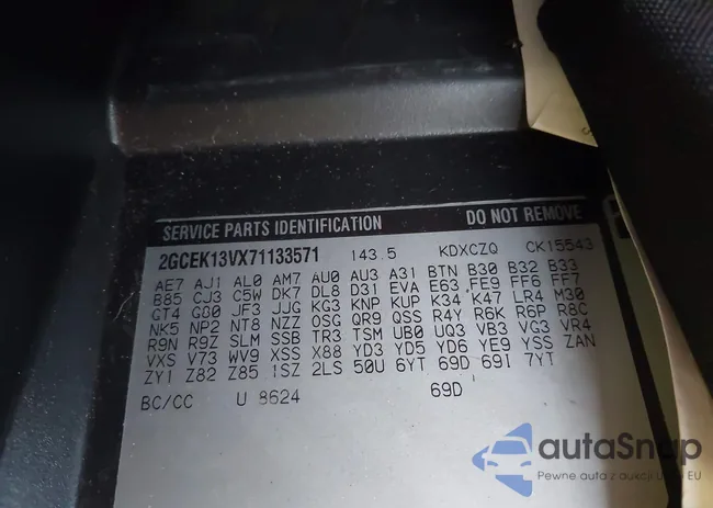 2GCEK13VX71133571: 42740498