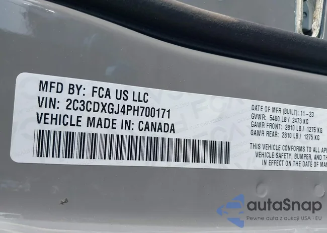 2C3CDXGJ4PH700171: 42740509