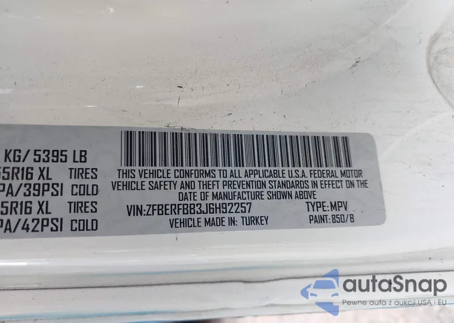 ZFBERFBB3J6H92257: 42740536