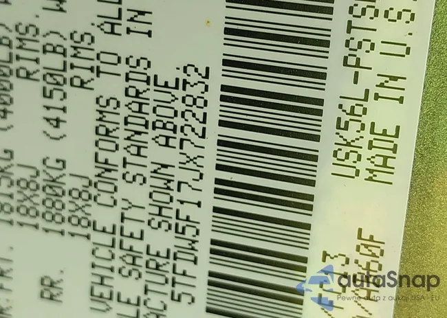 5TFDW5F17JX722832: 42739989