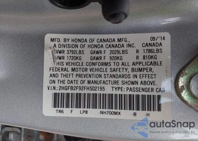 2HGFB2F92FH502195: 42740112