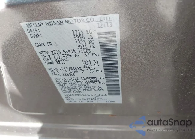 5N1AR2MN5EC657311: 42741251